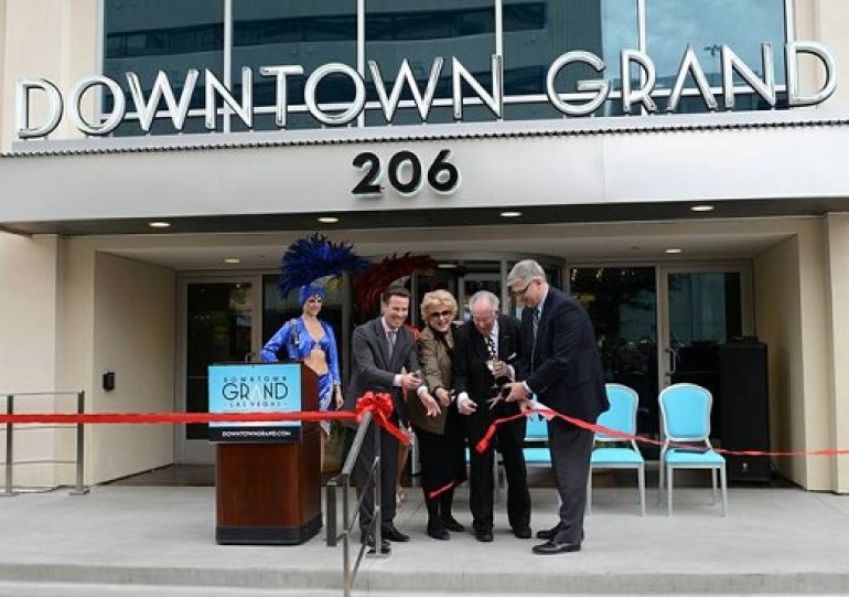 ribbon-cutting ceremony of the Downtown Grand Las Vegas